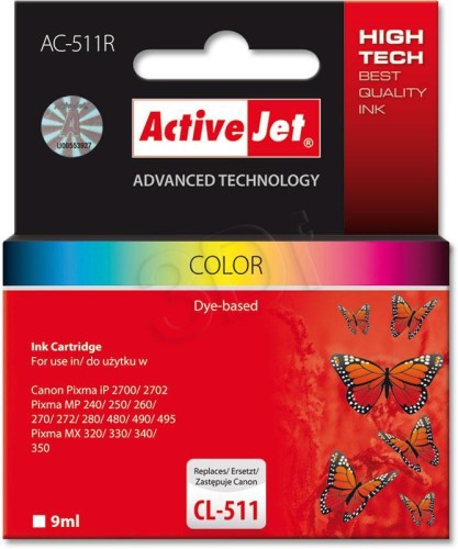 Tusz ActiveJet AC-511R kolorowy do drukarki Canon