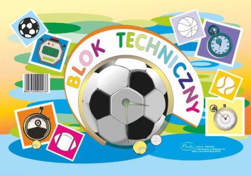 Blok techniczny Protos A4 biały 250g - 10 kartek