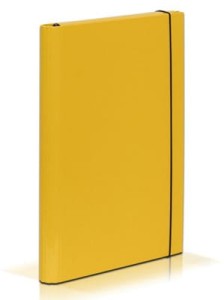 Teczka skrzydłowa z gumką VauPe Caribic 339/08 4cm - żółta