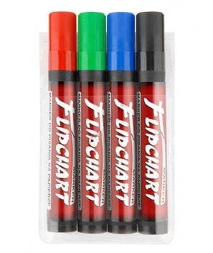 Marker flipchart Kamet - 4-kolory, okrągła końcówka