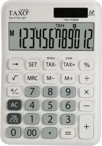 Kalkulator Taxo Graphic TG-7171-12T BIAŁY
