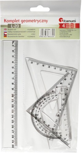 Komplet geometryczny Titanum L-20