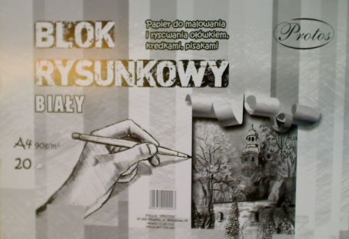 Blok rysunkowy PROTOS A4 biały 90g - 20 kartek.jpeg