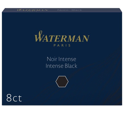 Naboje do pióra wiecznego Waterman standard black (8 szt) - S0110850