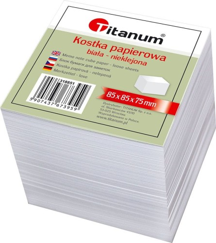Kostka papierowa nieklejona Titanum biała 83x83x75.jpeg