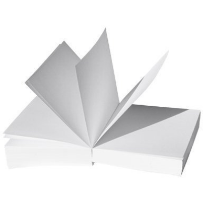 Kostka papierowa klejona Datura biała 85x85x35 BLK007.png