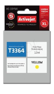 Tusz Activejet AE-33YNX Yellow do drukarki Epson - zamiennik Epson T3364 33XL