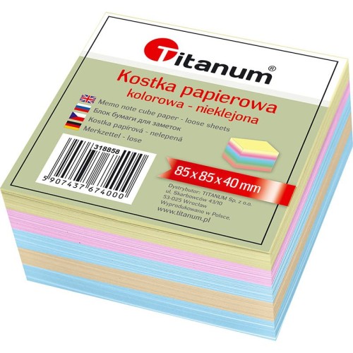 Kostka papierowa nieklejona Titanum kolor 85x85x40.jpeg