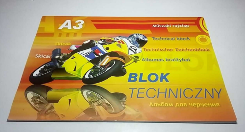 Blok techniczny Kreska A3 biały 250g - 10 kartek.png