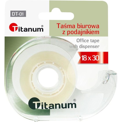 Podajnik taśmy biurowej Titanum DT-01 + taśma