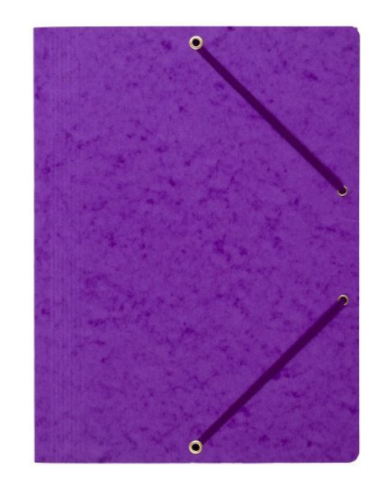 Teczka preszpanowa Datura-Natuna A4 z gumką rogi, fioletowa.PNG