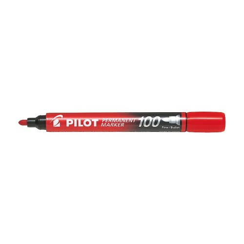 Marker permanentny Pilot SCA-100-R czerwony - okrągła końcówka