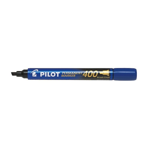 Marker permanentny Pilot SCA-400-L niebieski - ścięta końcówka
