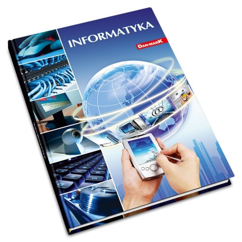 Brulion Dan-Mark A5 80K Informatyka, w kratkę, twarda oprawa