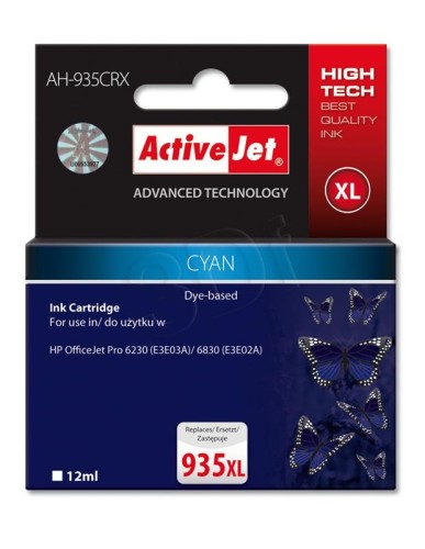 Tusz ActiveJet AH-935CRX cyan do drukarki HP - zamiennik HP nr 935XL C2P24AE