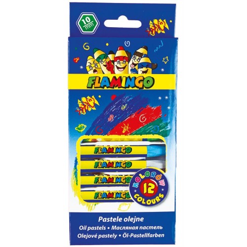 Pastele olejne Flamingo - 12 kol. sześciokątne.jpeg