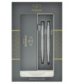 Zestaw Parker Jotter Core Stalowy CT Długopis 1953170 + Ołówek 1953381 w pudełku podarunkowym Parker.jpg