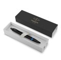 Parker IM Professionals Marine Blue 2172941 – elegancki czarny długopis automatyczny z niebieskim pierścieniem