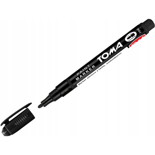 Marker olejowy TOMA TO441 - czarny, okrągła końcówka 1,5 mm.jpg
