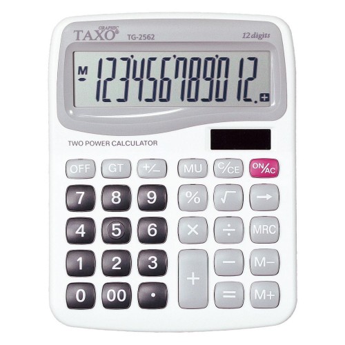 Kalkulator Taxo Graphic TG-2562 biały