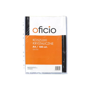 Koszulki na dokumenty Oficio A4 krystaliczne 50um - 100 szt.