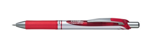 Pentel EnerGel BL77-B czerwony – pióro kulkowe 0,7 mm z szybkoschnącym tuszem.