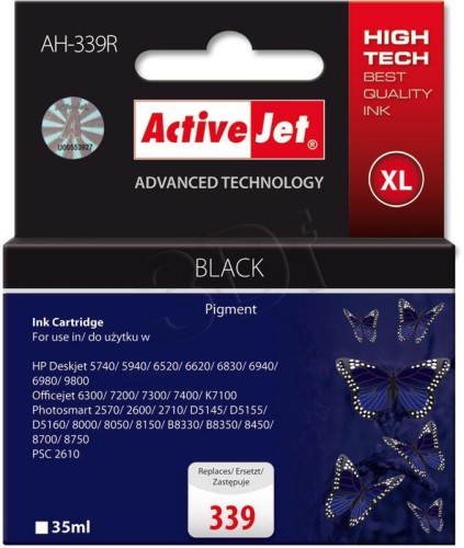 Tusz ActiveJet AH-339R czarny do drukarki HP - zamiennik HP nr 339 C8767EE