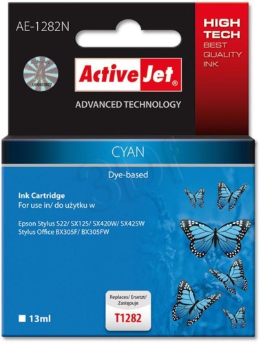 Tusz ActiveJet AE-1282N Cyan do drukarki Epson T1282