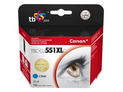 Tusz TB Print TBC-CLI551XLCY Cyan do Canon CLI551XLC