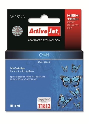 Tusz ActiveJet AE-1812N Cyan do drukarki Epson T1812