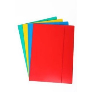 Teczka tekturowa Protos A4 z gumką czerwona