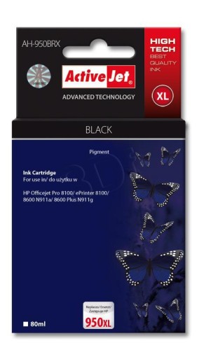 Tusz ActiveJet AH-950BRX czarny do drukarki HP - zamiennik HP nr 950XL CN045AE