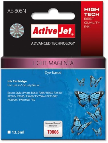 Tusz ActiveJet AE-806N Light Magenta do drukarki Epson T0806