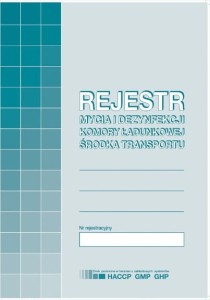 Rejestr mycia i dezynfekcji komory ładunkowej środka transportu H91-3