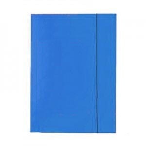 Teczka tekturowa Protos A4 z gumką niebieska