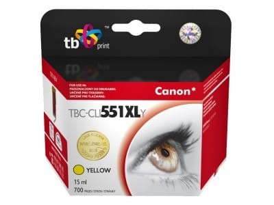 Tusz TB Print TBC-CLI551XLYE Yellow do Canon CLI551XLY