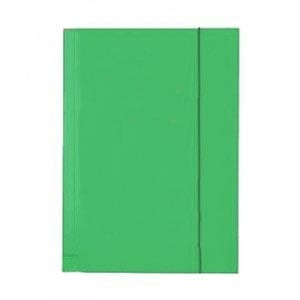 Teczka tekturowa Protos A4 z gumką zielona