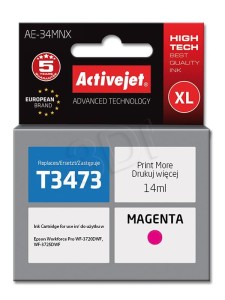 Tusz ActiveJet AE-34MNX Magenta do drukarki Epson - zamiennik Epson 34XL T3473